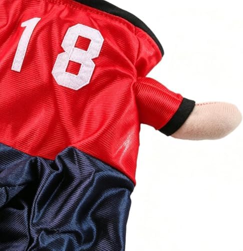 Soccer Player Dog Costume Adjustable Halloween Outfit-XL - Image 3