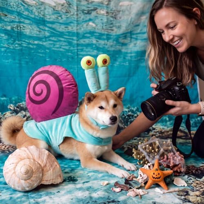 Huhumy 2 Pcs Dog Sea Snail Pet Halloween Cartoon Costume - Image 7