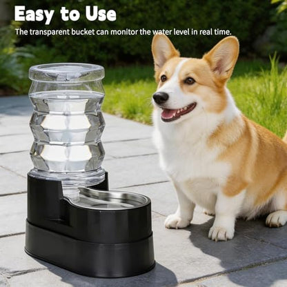 RIZZARI 7L Raised Dog Water Dispenser: Stable Base Design