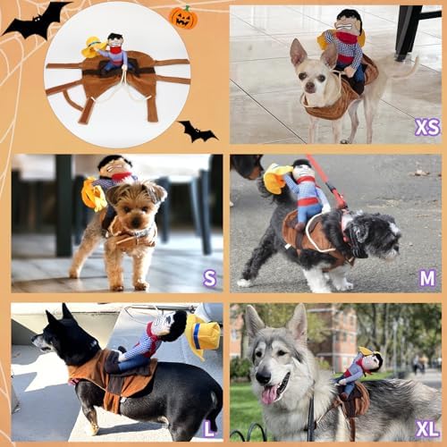 T2Y Cowboy Rider Dog Costume - Halloween Dog Costumes for Small Dogs - Image 3