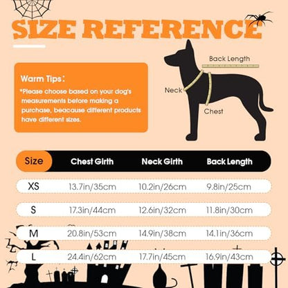 FUAMEY Dog Pumpkin Costume, Pet Halloween Costumes Coat Hat Set - Image 2