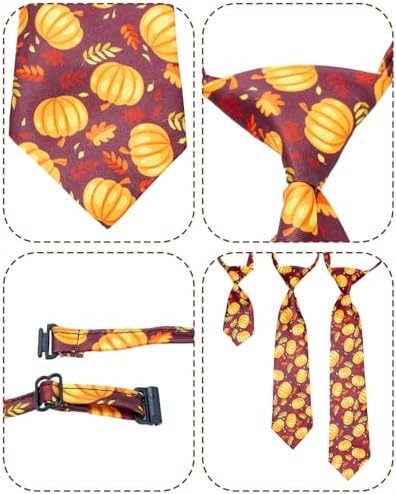 PET SHOW 10 Pack Thanksgiving Dog Ties Neckties for Medium Dogs - Image 3