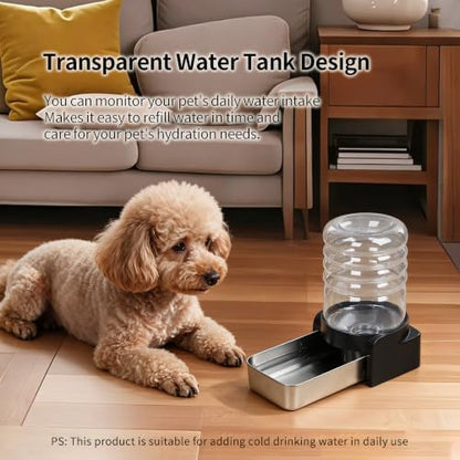 PAKEWAY 1.1 Gallon Gravity Cat Water Dispenser: Filtered Water for Cats