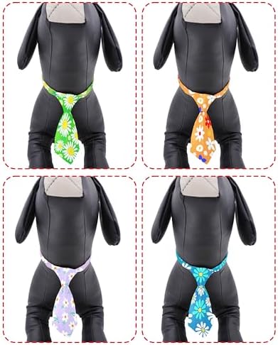 PET SHOW 10 Pack Floral Dog Ties Neckties for Medium Dogs - Image 3
