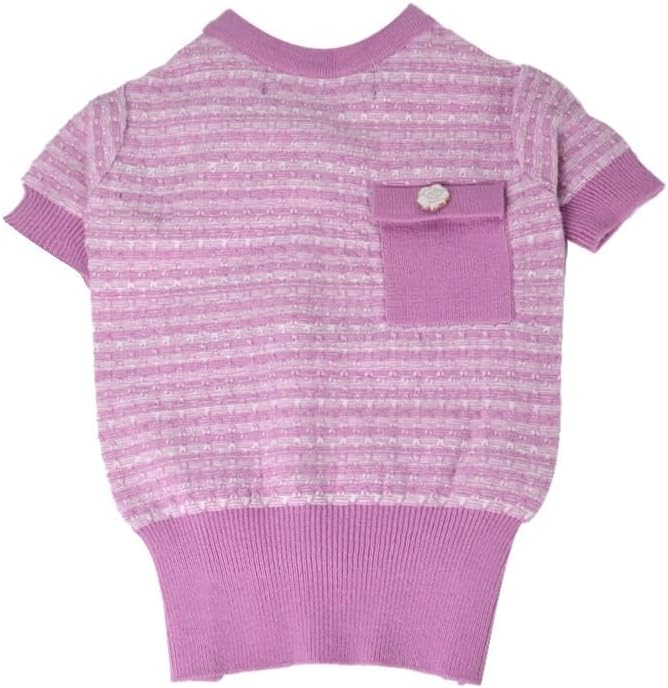 Pink famle Soft Rabbit Cashmere core-Spun Knit Pet Sweater for Small Dog and Medium Dogs – Soft Stretchy and Stylish Winter Apparel for Pets – Fits Pets 10-30 lbs - Image 6