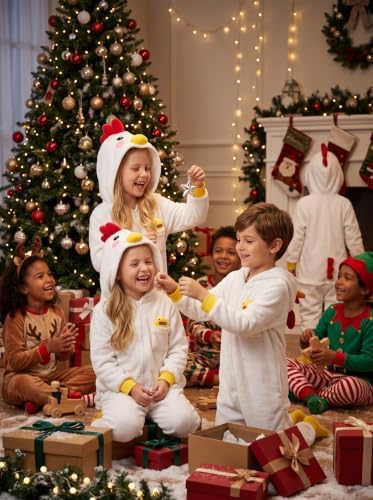 Kids Animal Onesie Pajamas Boys Girls Animal Onesie Costume for Halloween Christmas Costume - Image 7