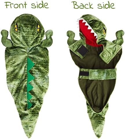 Dinosaur Dog Costume - Stegosaurus Cosplay for Small to Large Dogs, Warm Winter Dragon Costume for Special Events - Image 2