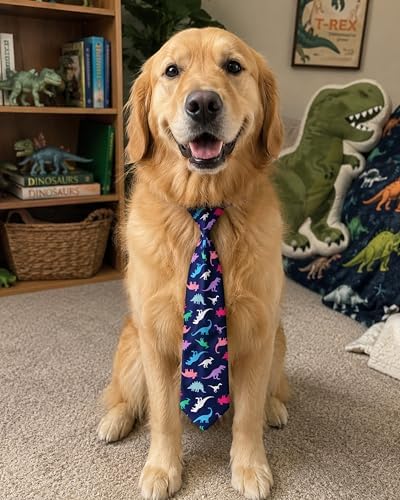 PET SHOW 10 Pack Dinosaur Dog Ties Neckties XL for Extra Large Dogs - Image 5
