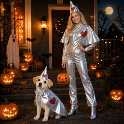 Cat Dog Halloween Costume, Sliver Tin Dog Costume Accessories for Small Puppy Kitten Halloween Dress Up Party - Image 6