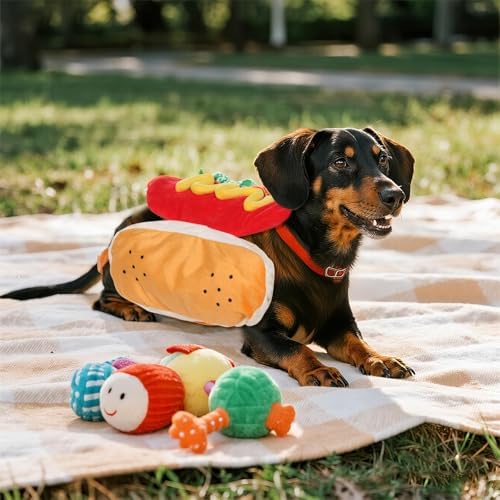 hoyuwak Hot Dog Pet Costume Funny Cute Food Hot Dog Costume - Image 5