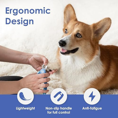 AKC Dog & Cat Stainless Steel Nail Clippers with Safety Guard and Nail File - Image 4
