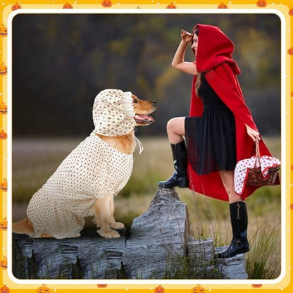 3 Pcs Old Lady Costume for Dog Grandmas Dogs Costume - Image 4