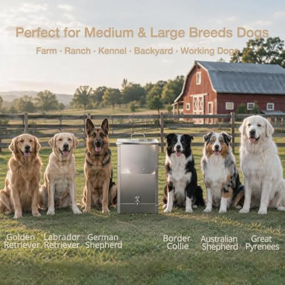 Automatic Dog Feeder Large Breed 25 Lbs, Dog Food Dispenser for Dry Kibble