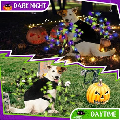 OurWarm Dog Halloween Costumes, Adjustable Medium Large Dog Spider Costume - Image 3