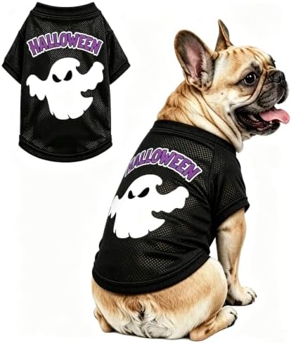 Pet Halloween T-Shirt Dog Costumes, Breathable Clothes Stretchable Shirt for Puupy or Kitten.(Purple X-Large) by Unknown