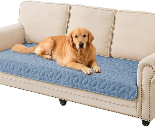 Ameritex Pet Bed Cover Dog Bed Blanket for Sofa and Furniture Waterproof New Pattern Design (30x70 Inch, Light Blue)