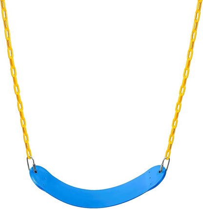 Sunnyglade 3PCS Swings Seats Heavy Duty with 66" Chain, Playground Swing Set Accessories Replacement with Snap Hooks, Support 250lb (3, Blue)