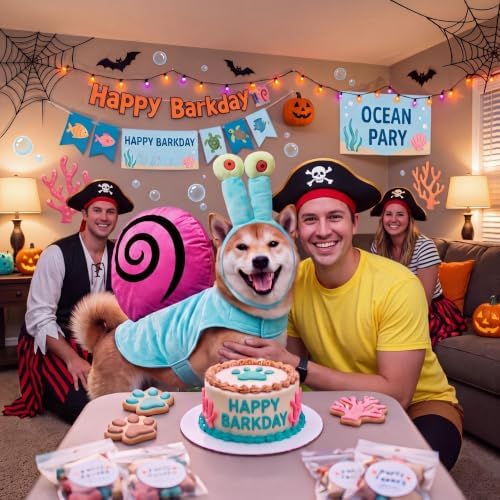 Huhumy 2 Pcs Dog Sea Snail Pet Halloween Cartoon Costume - Image 6