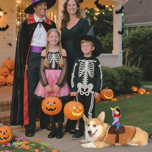 T2Y Cowboy Rider Dog Costume - Halloween Dog Costumes for Small Dogs - Image 6
