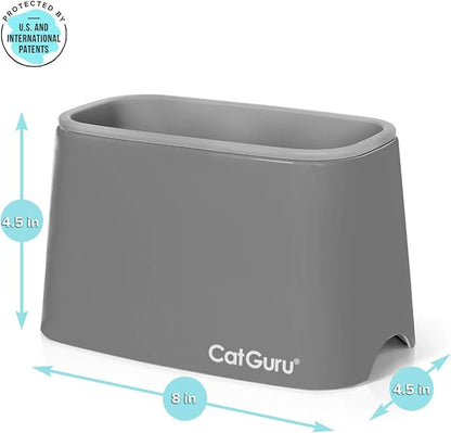 CatGuru Premium Cat Litter Scoop Holder – Heavy-Duty Scooper Storage Caddy, Scoop Stand for Kitty Litter Box, Fits Most Cat Litter Scoops (Gray)