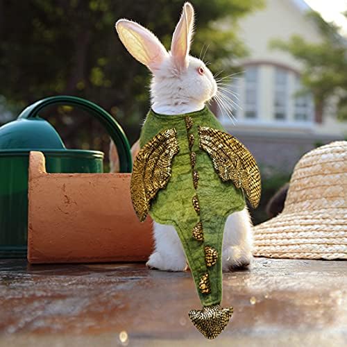 cyeollo Dinosaur Halloween Costume for Rabbit Bunny Puppy Kitten 2lb to 4lb - Image 5
