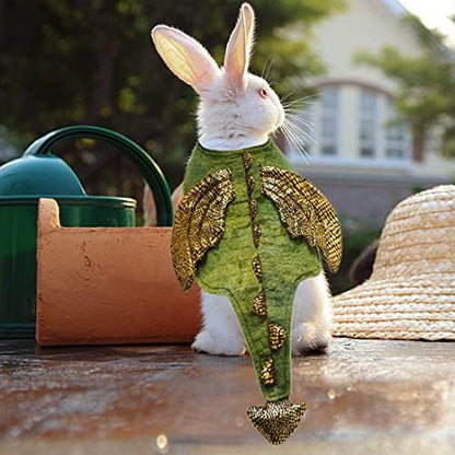cyeollo Dinosaur Halloween Costume for Rabbit Bunny Puppy Kitten 2lb to 4lb - Image 5
