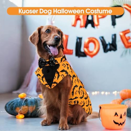 Kuoser Dog Tuxedo, Dog Suit and Bandana Set, Dogs Costume with D-Ring - Image 4