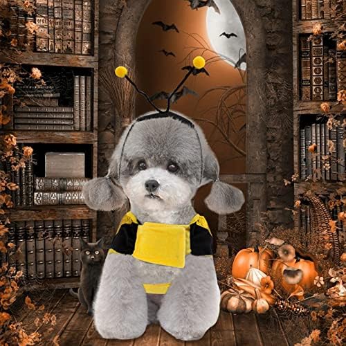 Bumblebee Cat & Dog Costume - Halloween Cap for Small, Medium & Large Pets - Image 5