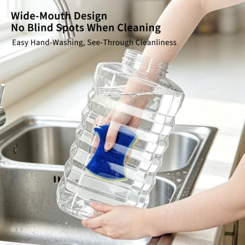 RIZZARI 2.64 Gallon Dog Cat Water Dispenser: Wide Mouth, Filter-Free