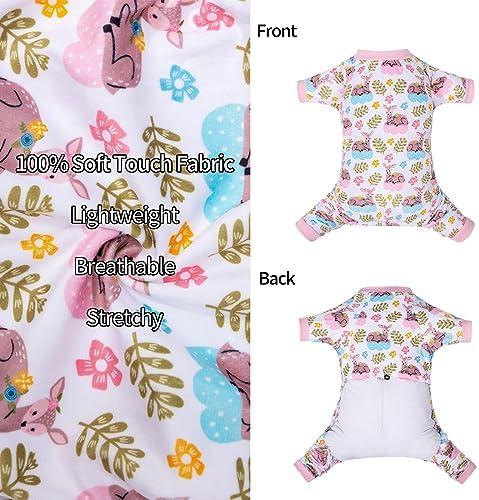 CuteBone Small Dogs Outfit Soft Puppy Onesies Pjs Dog Pajamas Pet Coat Cat Apparel Comfy Doggie Jumpsuit Bodysuit for All Seasons - Image 3