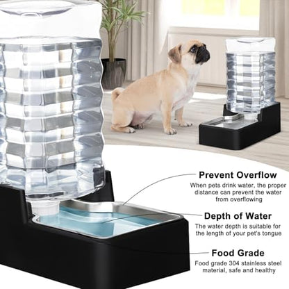 RIZZARI 2.64Gallon Automatic Dog Water Dispenser for Dog: No Filter