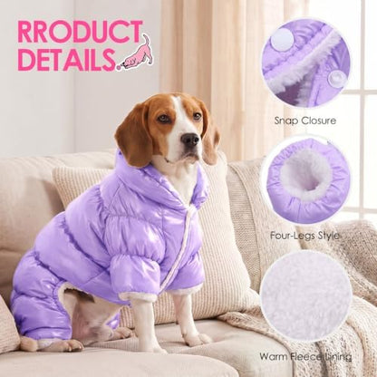 AOFITEE Dog Winter Coat Waterproof Dog Jacket Warm Fullbody Dogs Snowsuit - Image 5