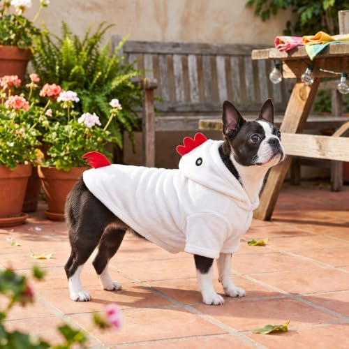 Funny Plush Chicken Dog Costume for Halloween Thanksgiving (X-Large) - Image 4