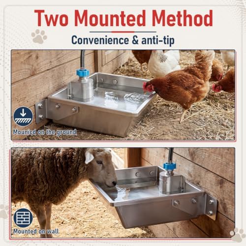 Mifoci Pre-Assembled 50 lb Automatic Dog Feeder & 1.6 Gal Water Bowl Set