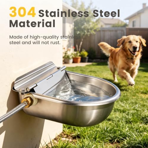 Automatic Dog Water Bowl Dispenser 304 Stainless Steel Dog Waterer