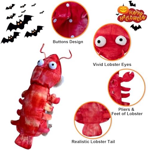 Lobster Dog Costume Dog Halloween Costume Cat Apparel Dogs Cosplay Costume - Image 2