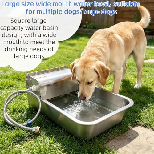 Automatic Dog Water Dispenser,Wide Mouth Design,Water Level Control