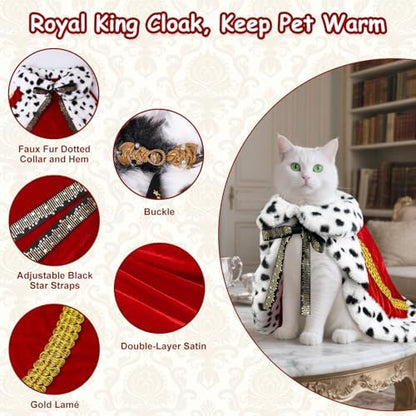 Dog King Costume, Faux Fur Dog Halloween Costume - Image 3