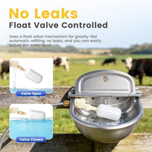 Automatic Dog Water Bowl Dispenser 304 Stainless Steel Dog Waterer