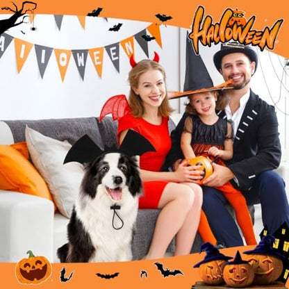 Vivifying Halloween Dog Bat Wing Headband 1 Pack, Adjustable, Black - Image 5