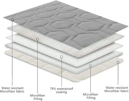 Waterproof and Anti-Slip Dog Bed Cover and Pet Blanket Sofa Pet Bed Mat ，car Incontinence Mattress Protectors Furniture Couch Cover for Most Cats Dogs, Pets（82x82- Light Grey）