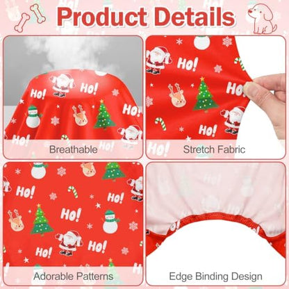 Dog Christmas Pajamas for Small Medium Dog Christmas Pjs Dog Onesie Cute Soft Breathable Puppy Pet Stretchy Dogs Recovery Suit for Boy Girl-M - Image 5