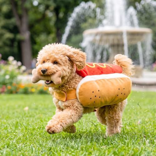 hoyuwak Hot Dog Pet Costume Funny Cute Food Hot Dog Costume - Image 7