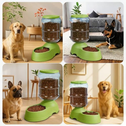 Kenond 11L Gravity Automatic Dog Feeder, Dog Food Dispenser for Large Breed