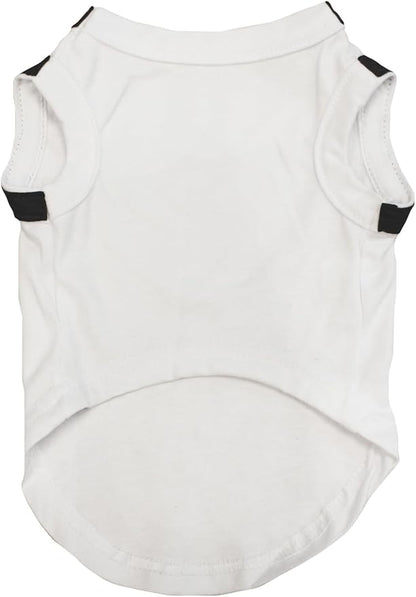 Petitebella Bling Happy New Year Puppy Dog Shirt (White/Black, XX-Large)