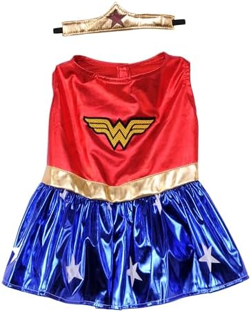 DC Comics: Wonder Woman Pet Costume for For Dogs or Cats by Rubies, XXL - Image 6