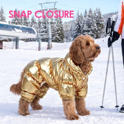 AOFITEE Dog Coat Waterproof Dog Jacket Fullbody Dogs Winter Coat Snowsuit - Image 2