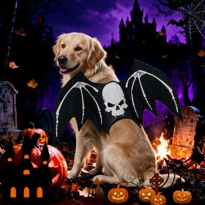 Halloween Dog bat Wing Costumes L，pet Costumes for Halloween Party - Image 5