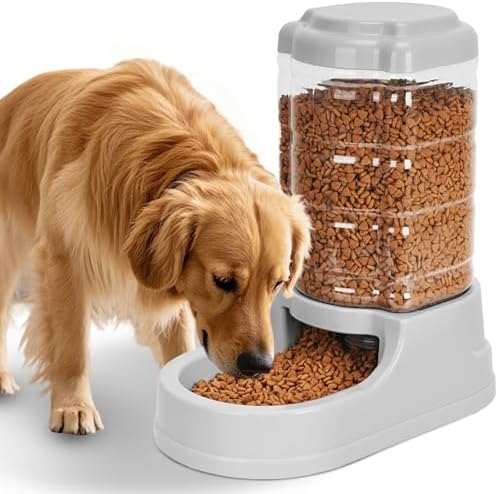 Kenond 9.5L Gravity Large Dog Feeder, Automatic Dogs Food Dispenser