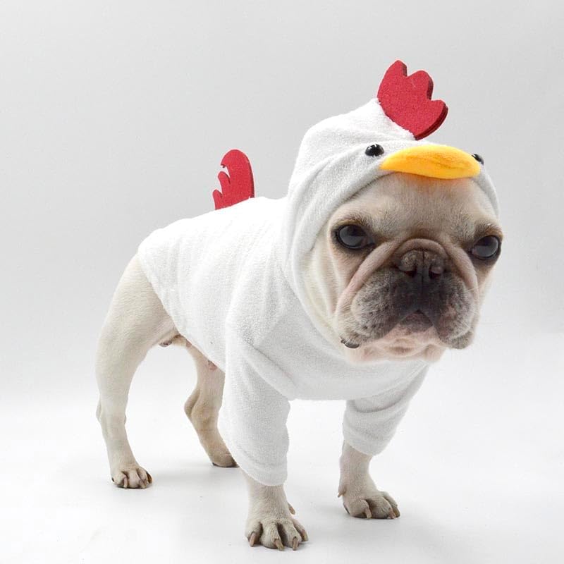 Pet Apparel Dog Chicken Costume for Medium Dogs Dog Halloween Costumes Dachshund Stitch French Bulldog Costume Matching Clothes for Pet and Owner - Image 5